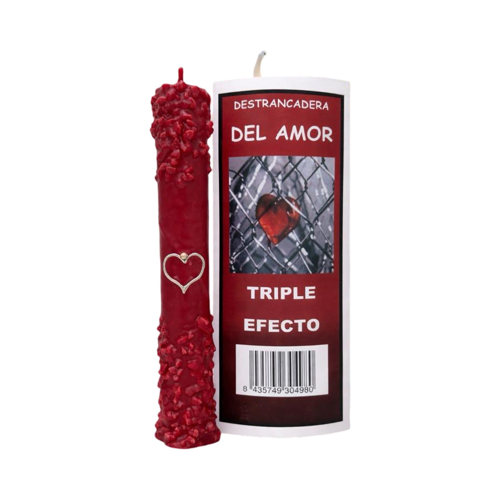 Vela Triple Efecto Amor para Romper la Mala Suerte en el Amor Ritualizada