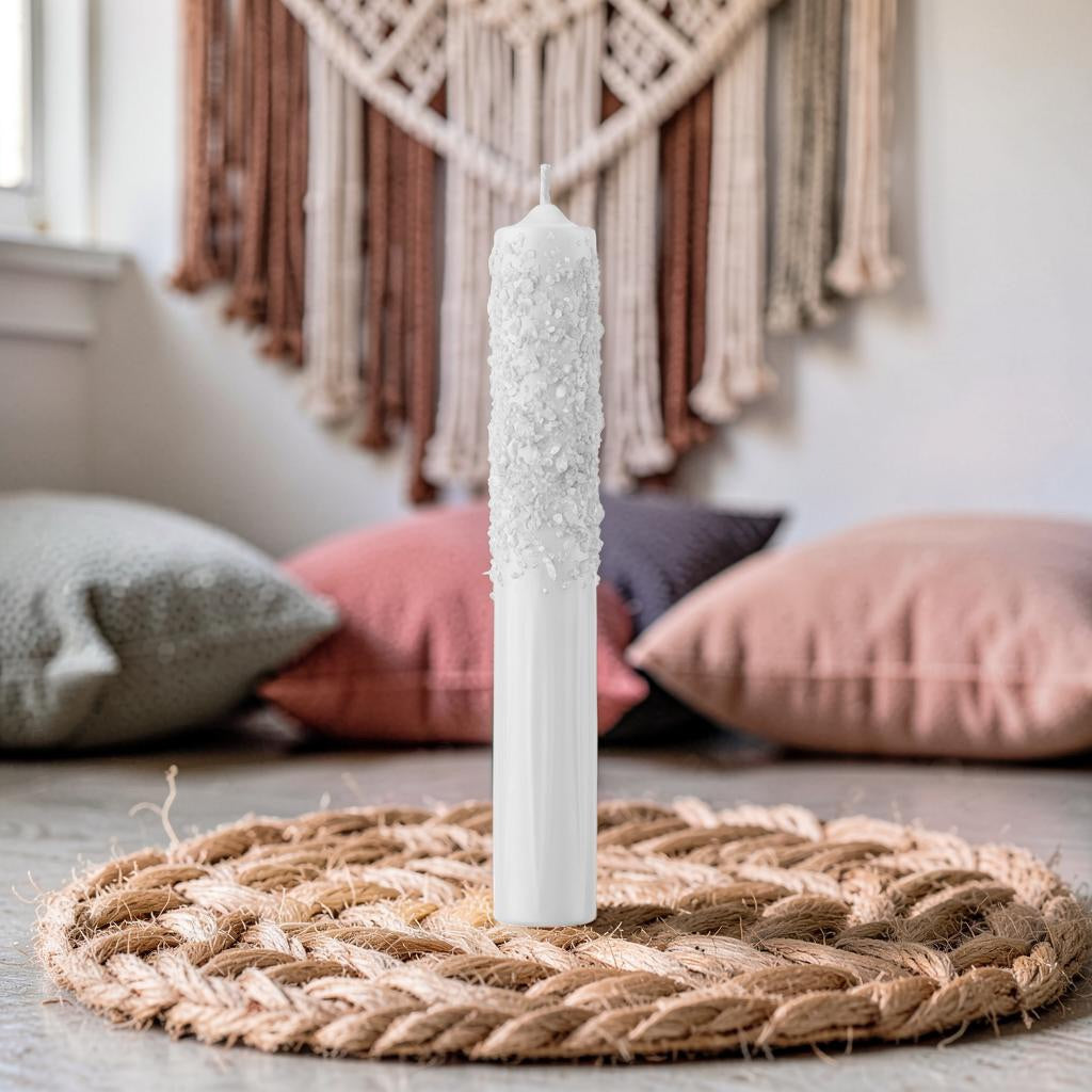 Vela de Limpieza con Sal del Himalaya para Eliminar Energías Negativas Ritualizada