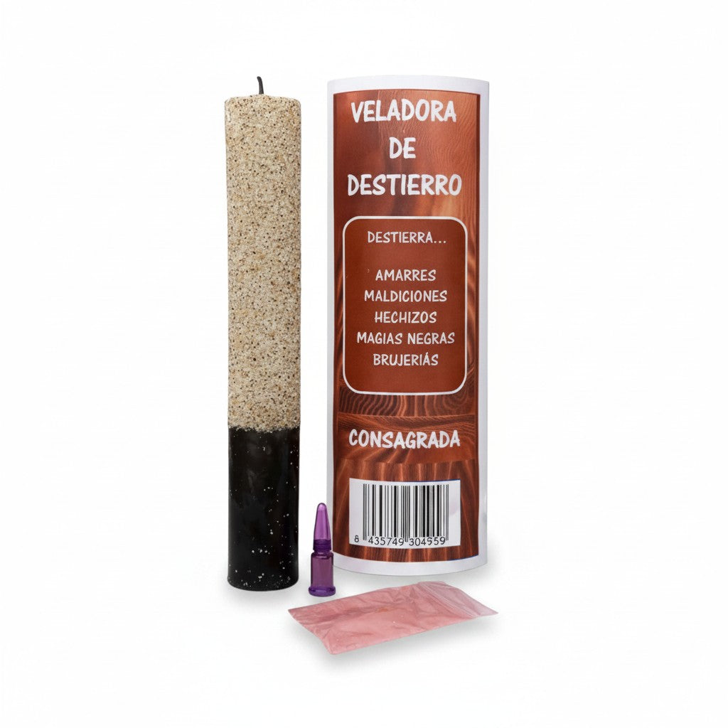 Vela de Destierro para Eliminar Magia Negra, Brujerías y Amarres